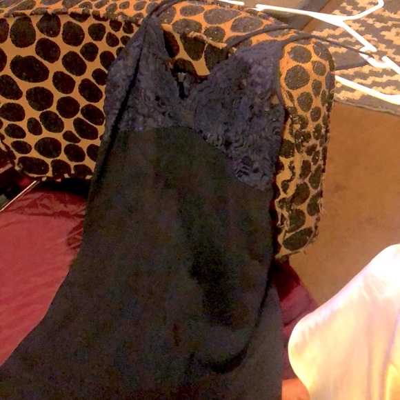 Woman’s Black Slip Dress - Picture 1 of 4